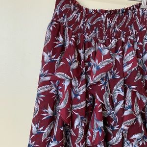 Anthropologie Ruffled Maxi skirt